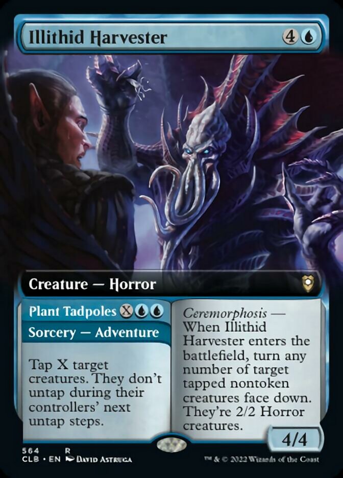 Illithid Harvester // Plant Tadpoles (Extended Art) [Commander Legends: Battle for Baldur's Gate] MTG Single Magic: The Gathering | Red Claw Gaming
