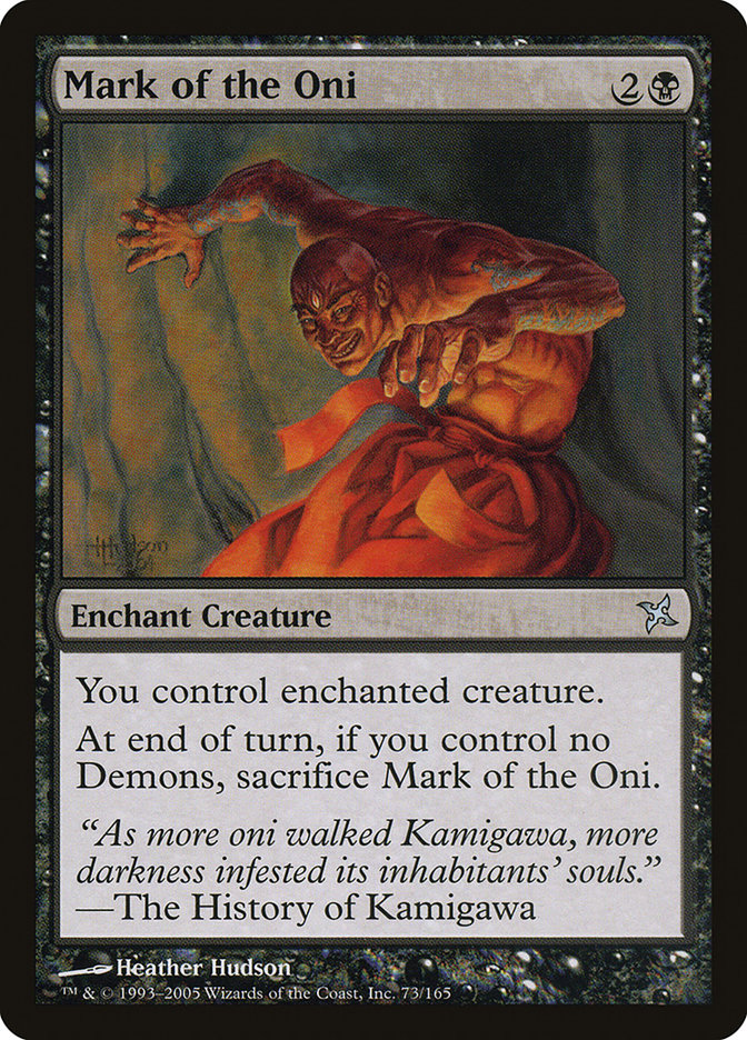Mark of the Oni [Betrayers of Kamigawa] MTG Single Magic: The Gathering | Red Claw Gaming