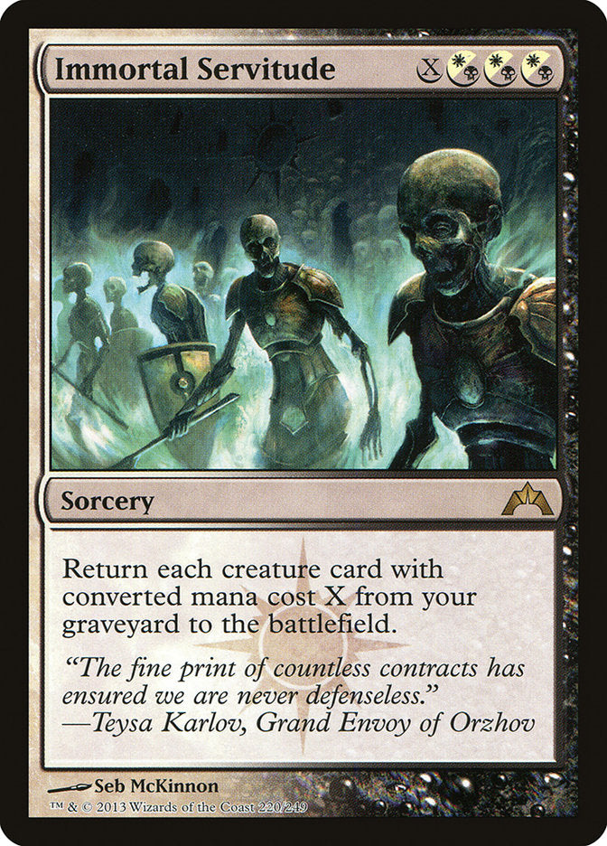 Immortal Servitude [Gatecrash] MTG Single Magic: The Gathering | Red Claw Gaming