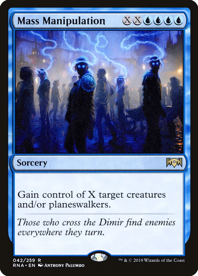 Mass Manipulation [Ravnica Allegiance] MTG Single Magic: The Gathering | Red Claw Gaming
