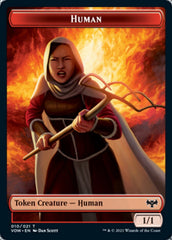 Zombie (008) // Human (010) Double-Sided Token [Innistrad: Crimson Vow Tokens] MTG Single Magic: The Gathering | Red Claw Gaming