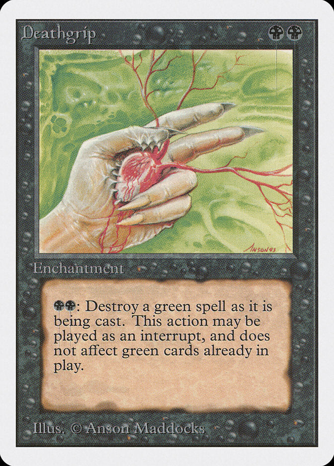 Deathgrip [Unlimited Edition] MTG Single Magic: The Gathering | Red Claw Gaming