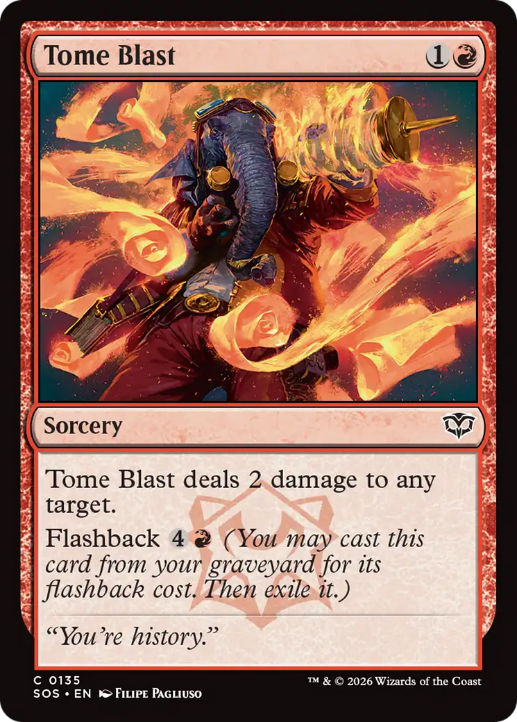 Tome Blast [Secrets of Strixhaven] MTG Single Magic: The Gathering | Red Claw Gaming