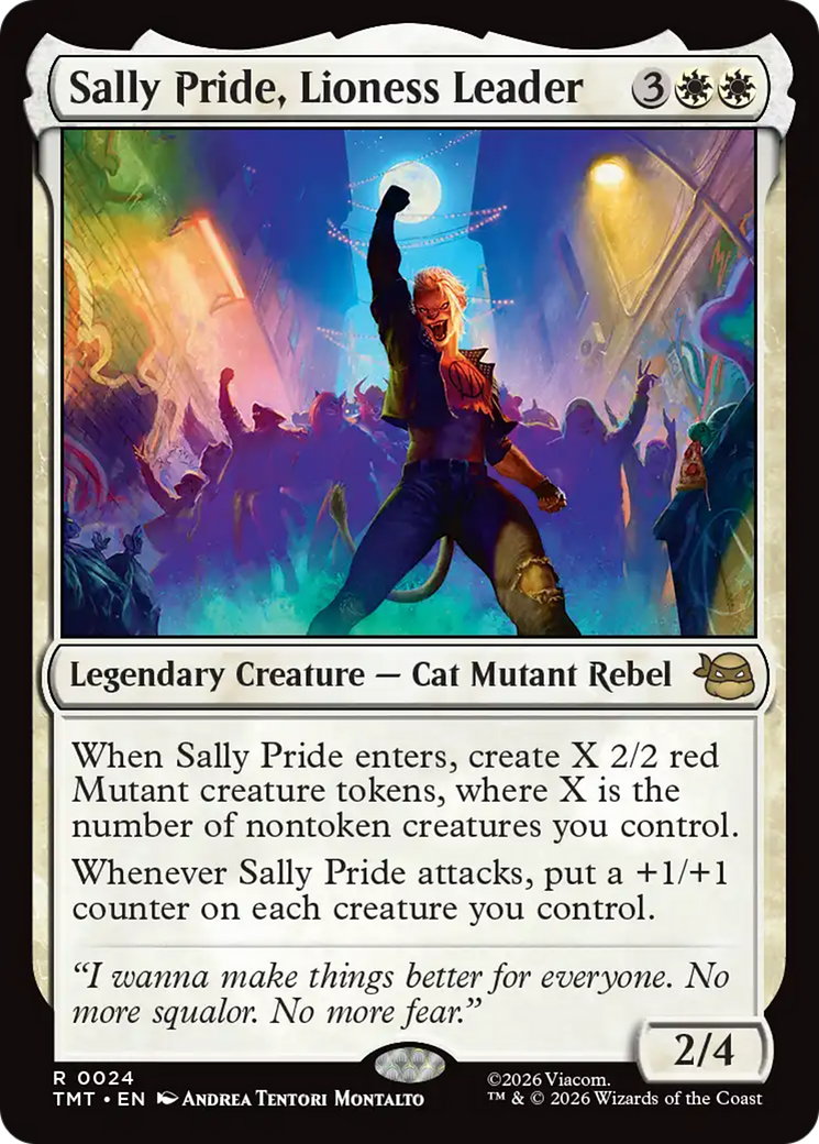 Sally Pride, Lioness Leader [Teenage Mutant Ninja Turtles] MTG Single Magic: The Gathering | Red Claw Gaming