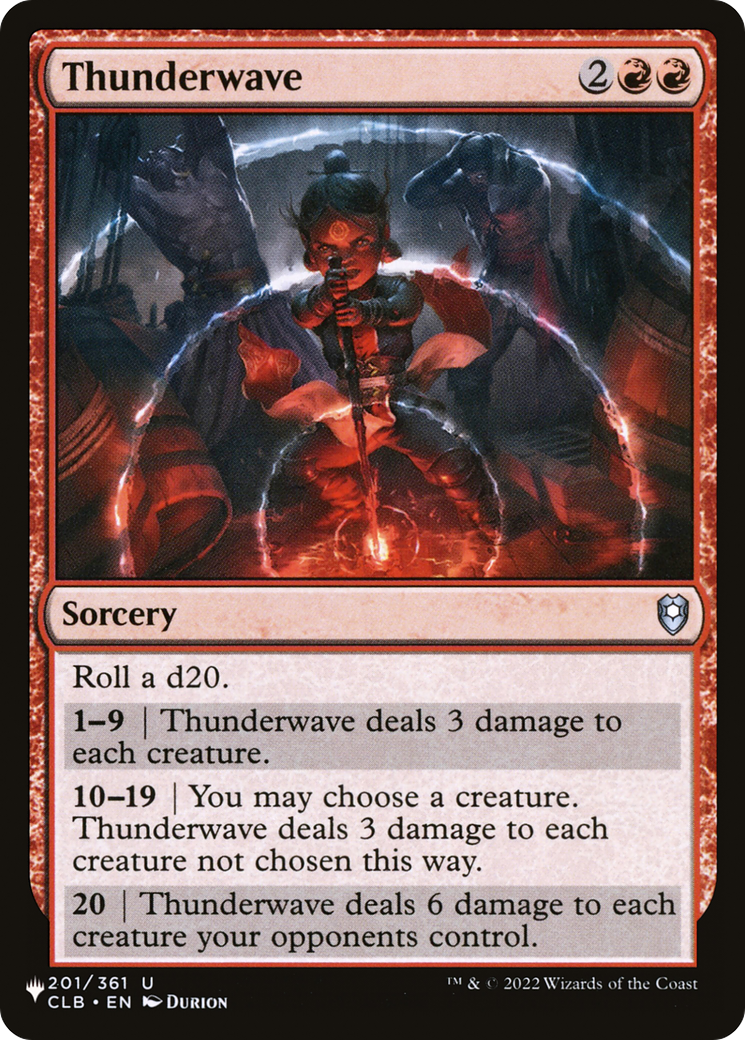 Thunderwave [The List] MTG Single Magic: The Gathering | Red Claw Gaming