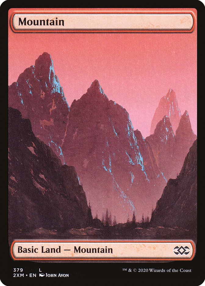 Mountain (379) [Double Masters] MTG Single Magic: The Gathering | Red Claw Gaming