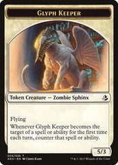 Glyph Keeper // Warrior Double-Sided Token [Amonkhet Tokens] MTG Single Magic: The Gathering | Red Claw Gaming
