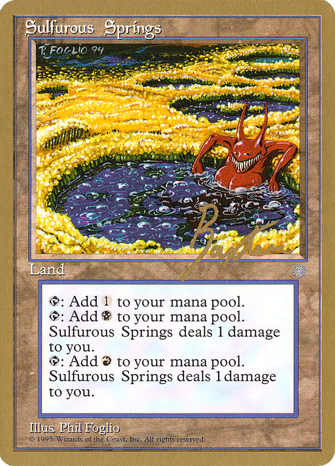 Sulfurous Springs (George Baxter) [Pro Tour Collector Set] MTG Single Magic: The Gathering | Red Claw Gaming