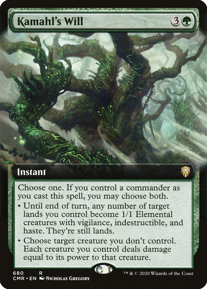 Kamahl's Will (Extended Art) [Commander Legends] MTG Single Magic: The Gathering | Red Claw Gaming