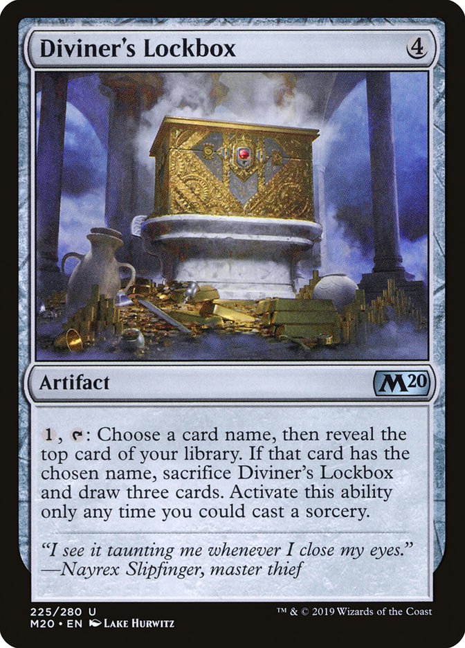 Diviner's Lockbox [Core Set 2020] MTG Single Magic: The Gathering | Red Claw Gaming