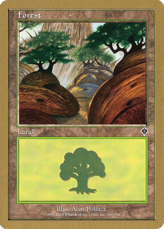 Forest (jt349a) (Jan Tomcani) [World Championship Decks 2001] MTG Single Magic: The Gathering | Red Claw Gaming