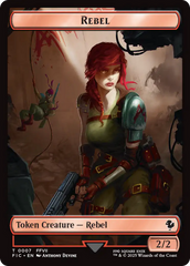 Soldier // Rebel Double-Sided Token (Surge Foil) [FINAL FANTASY Commander Tokens] MTG Single Magic: The Gathering | Red Claw Gaming