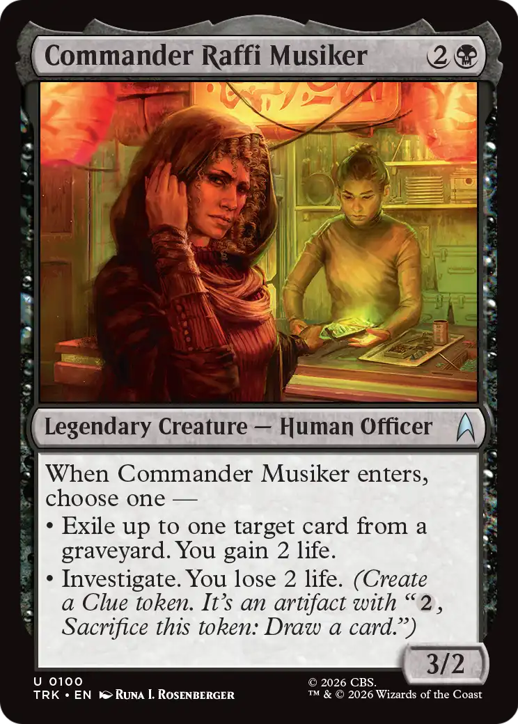 Commander Raffi Musiker [Star Trek] | Red Claw Gaming