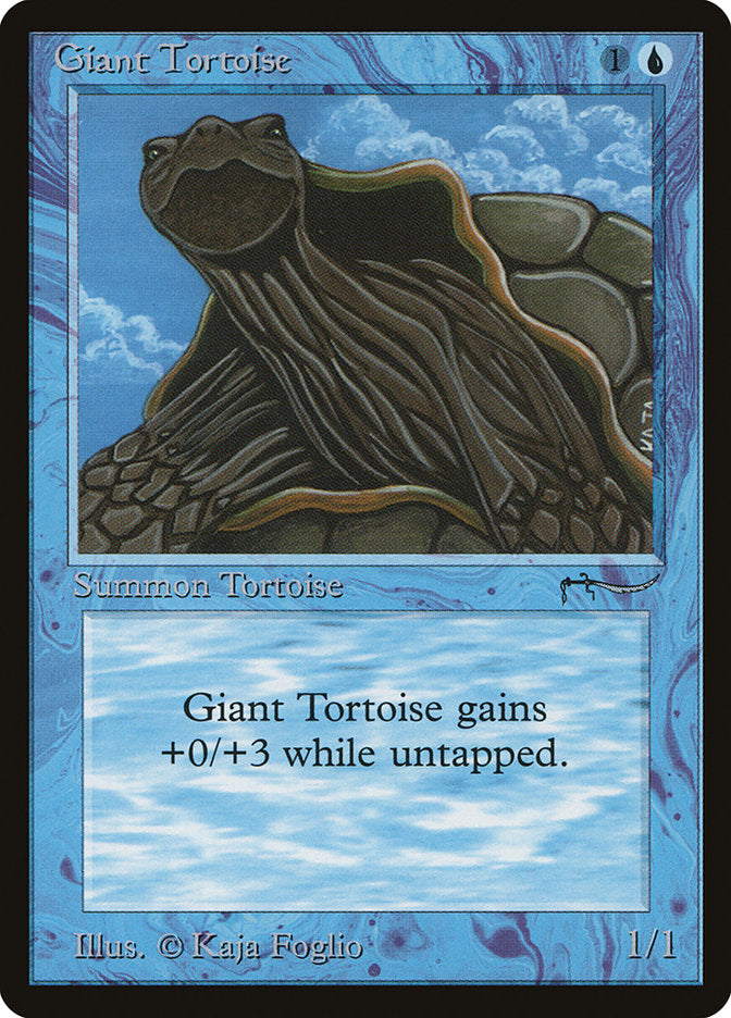 Giant Tortoise (Dark Mana Cost) [Arabian Nights] MTG Single Magic: The Gathering | Red Claw Gaming