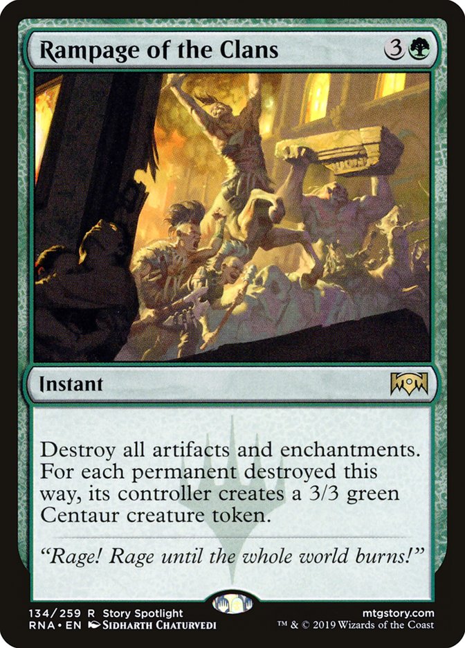 Rampage of the Clans [Ravnica Allegiance] MTG Single Magic: The Gathering | Red Claw Gaming