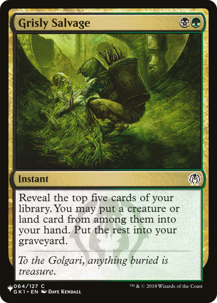Grisly Salvage [The List] MTG Single Magic: The Gathering | Red Claw Gaming