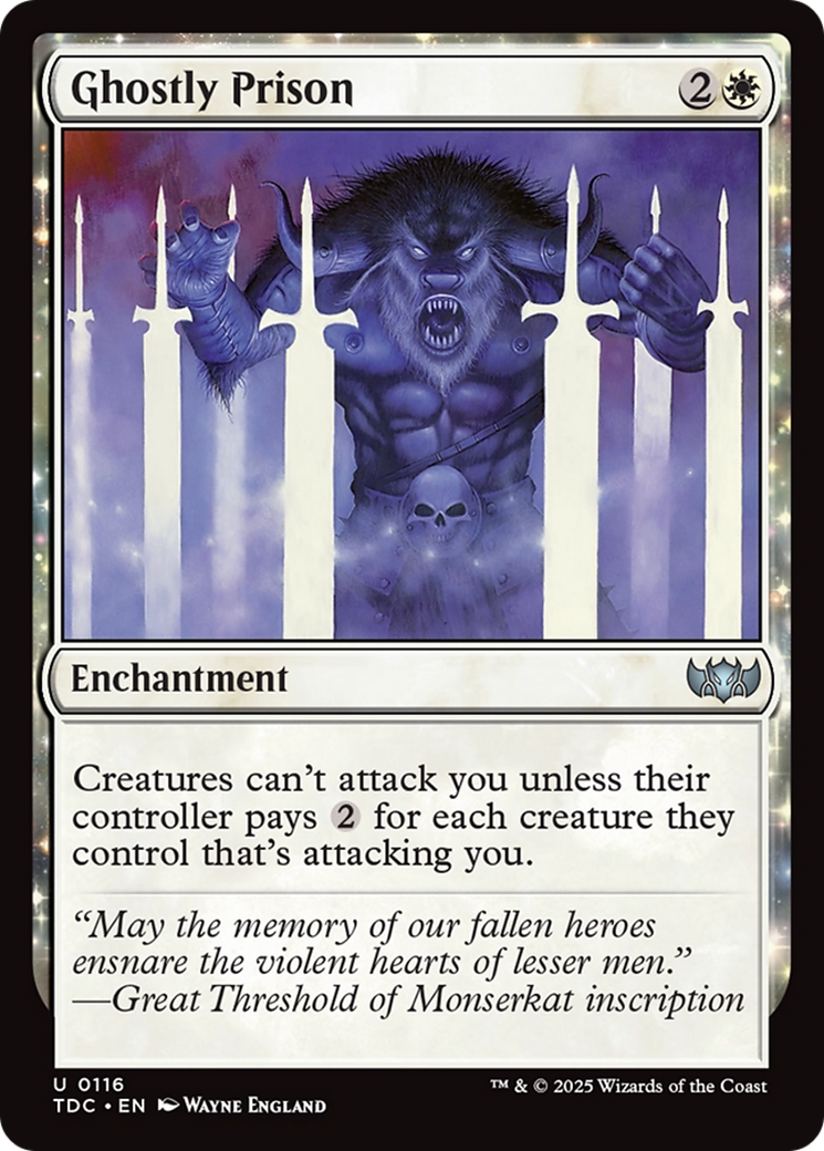 Ghostly Prison [Tarkir: Dragonstorm Commander] MTG Single Magic: The Gathering | Red Claw Gaming