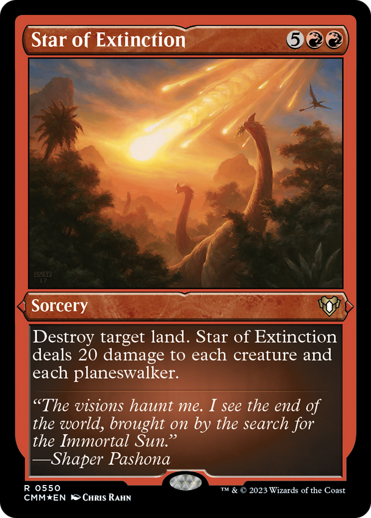 Star of Extinction (Foil Etched) [Commander Masters] MTG Single Magic: The Gathering | Red Claw Gaming