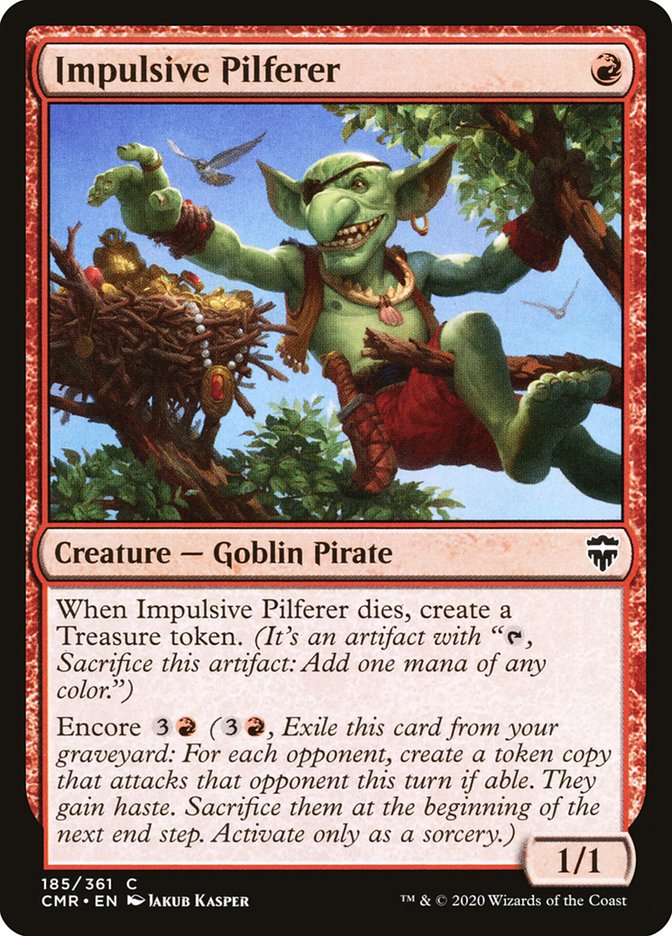 Impulsive Pilferer [Commander Legends] MTG Single Magic: The Gathering | Red Claw Gaming