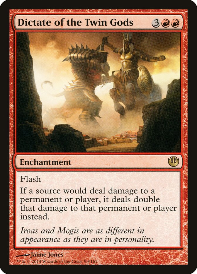 Dictate of the Twin Gods [Journey into Nyx] MTG Single Magic: The Gathering | Red Claw Gaming