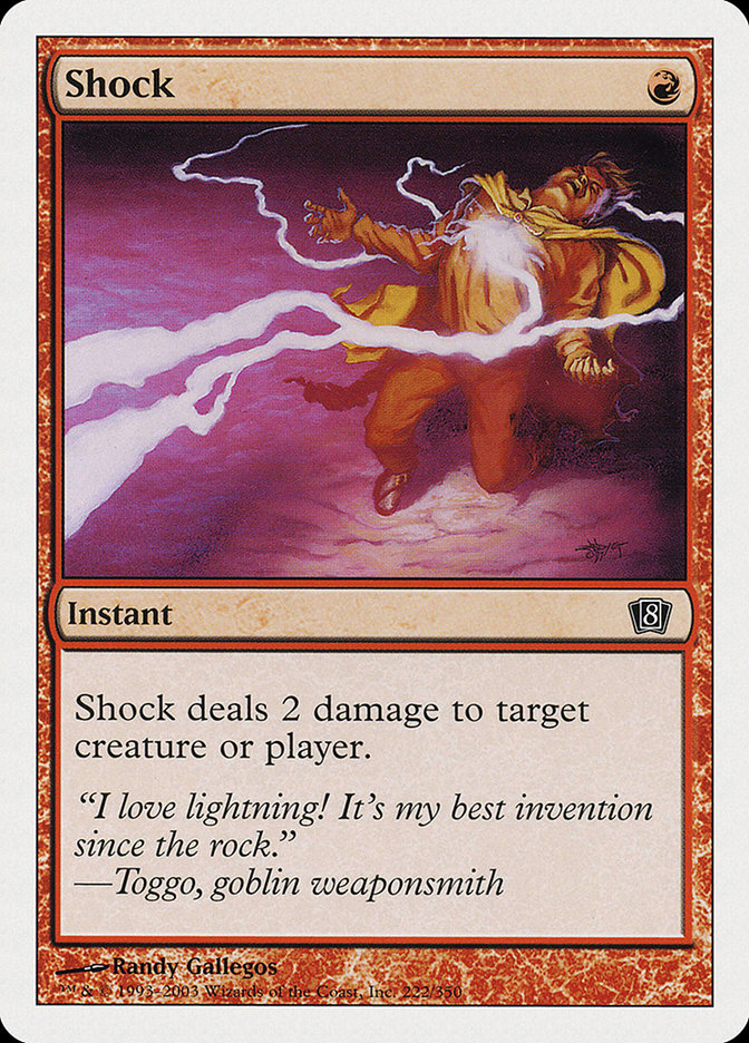 Shock [Eighth Edition] MTG Single Magic: The Gathering | Red Claw Gaming