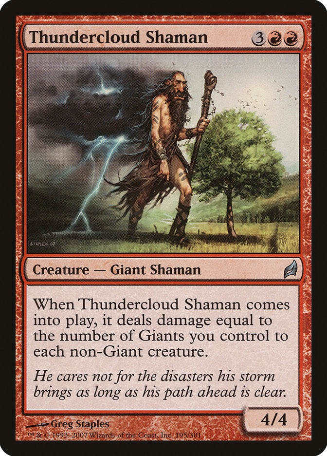 Thundercloud Shaman [Lorwyn] MTG Single Magic: The Gathering | Red Claw Gaming