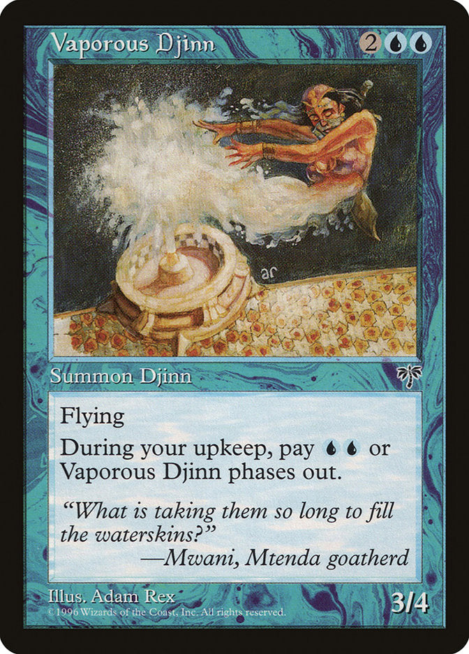 Vaporous Djinn [Mirage] MTG Single Magic: The Gathering | Red Claw Gaming