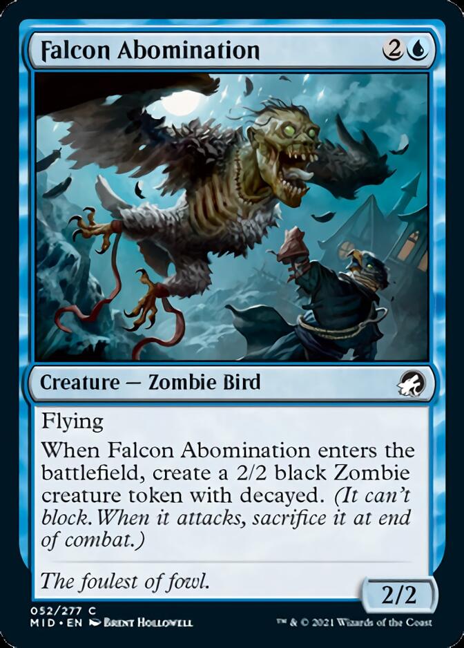 Falcon Abomination [Innistrad: Midnight Hunt] MTG Single Magic: The Gathering | Red Claw Gaming