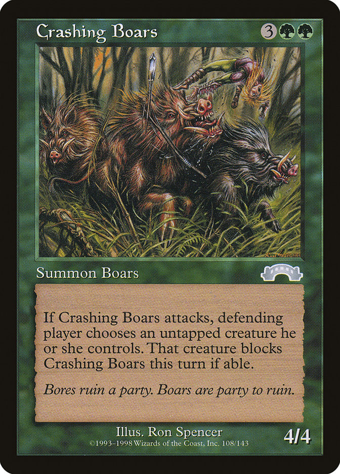 Crashing Boars [Exodus] MTG Single Magic: The Gathering | Red Claw Gaming