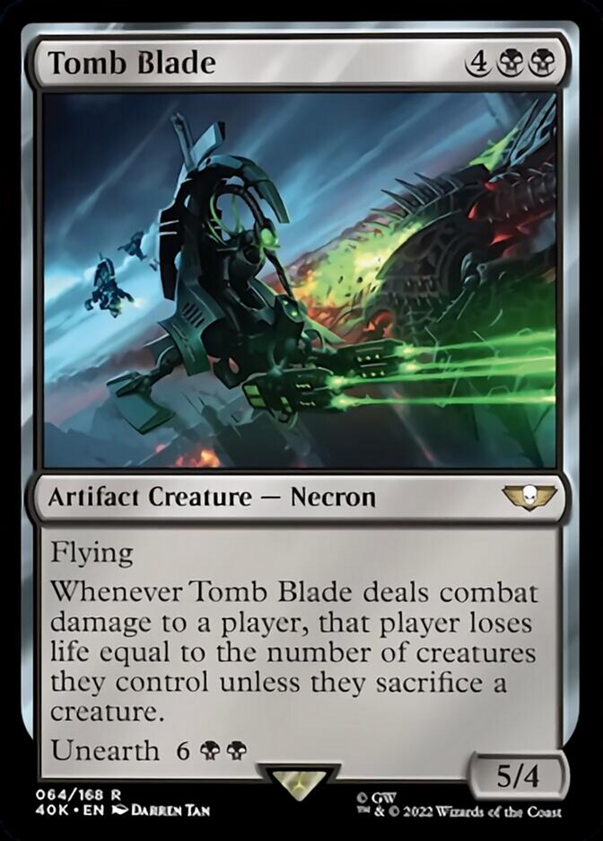 Tomb Blade (Surge Foil) [Warhammer 40,000] MTG Single Magic: The Gathering | Red Claw Gaming