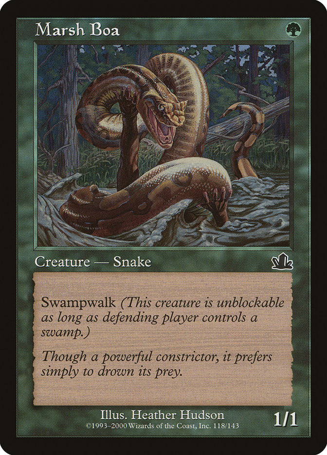 Marsh Boa [Prophecy] MTG Single Magic: The Gathering | Red Claw Gaming