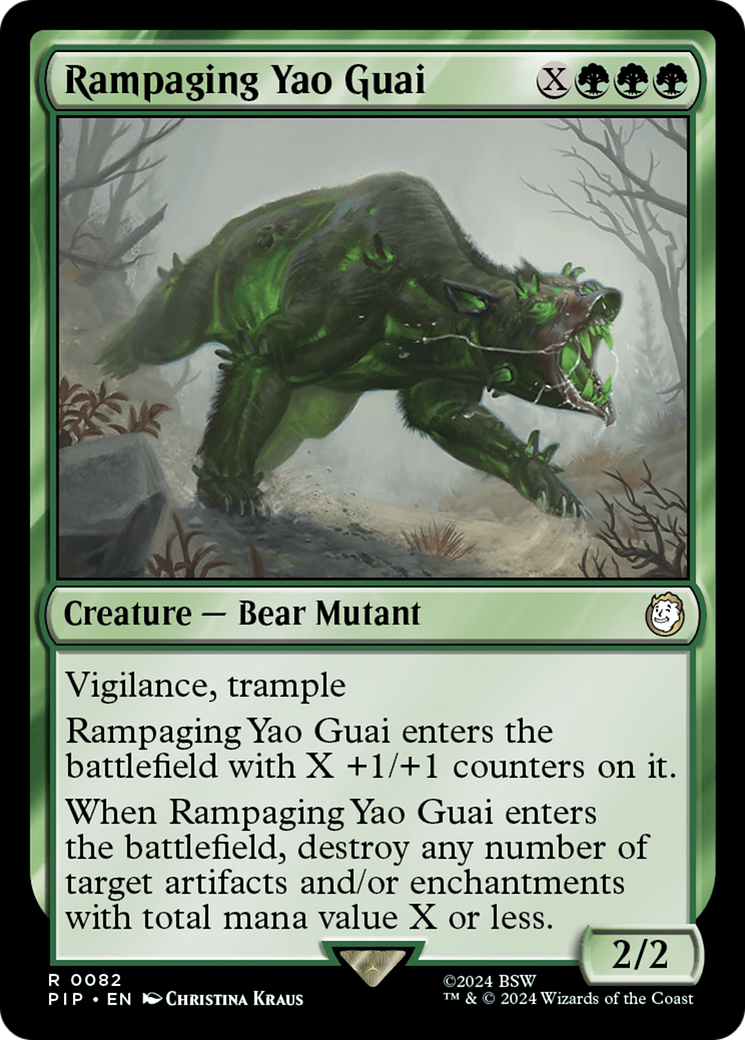Rampaging Yao Guai [Fallout] MTG Single Magic: The Gathering | Red Claw Gaming