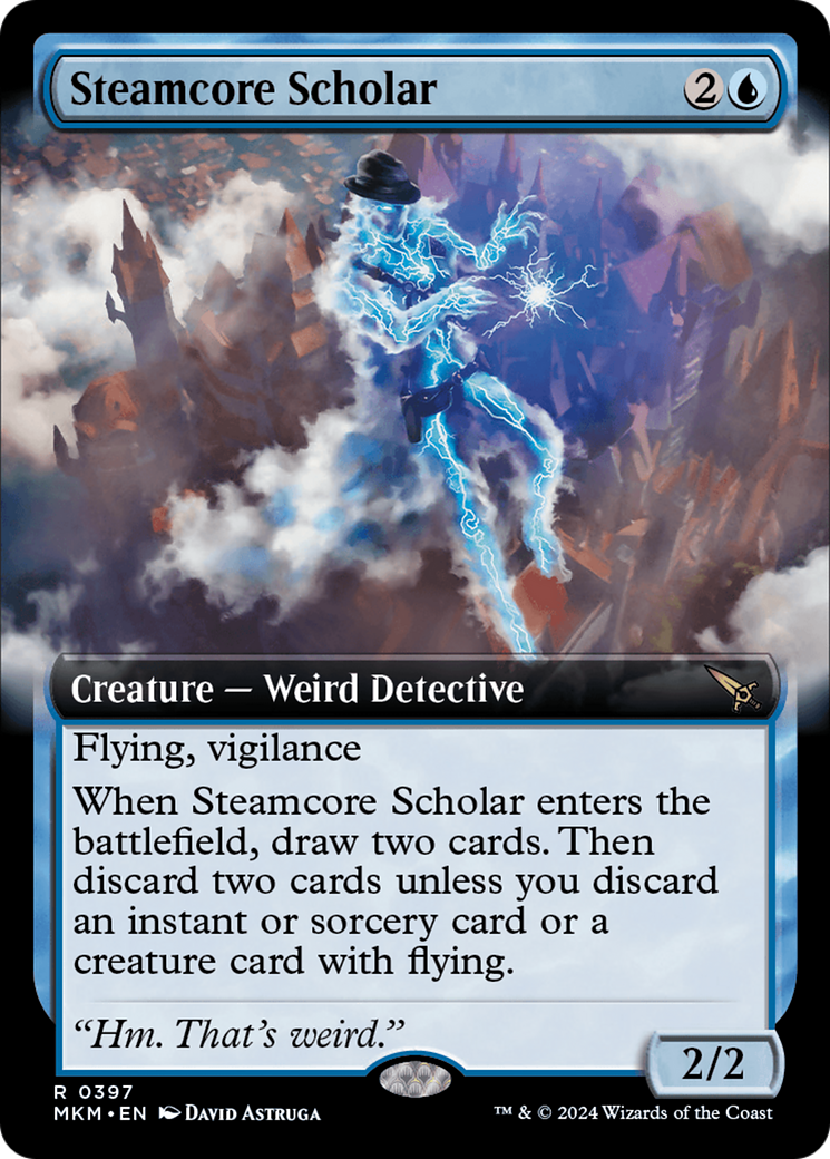 Steamcore Scholar (Extended Art) [Murders at Karlov Manor] MTG Single Magic: The Gathering    | Red Claw Gaming