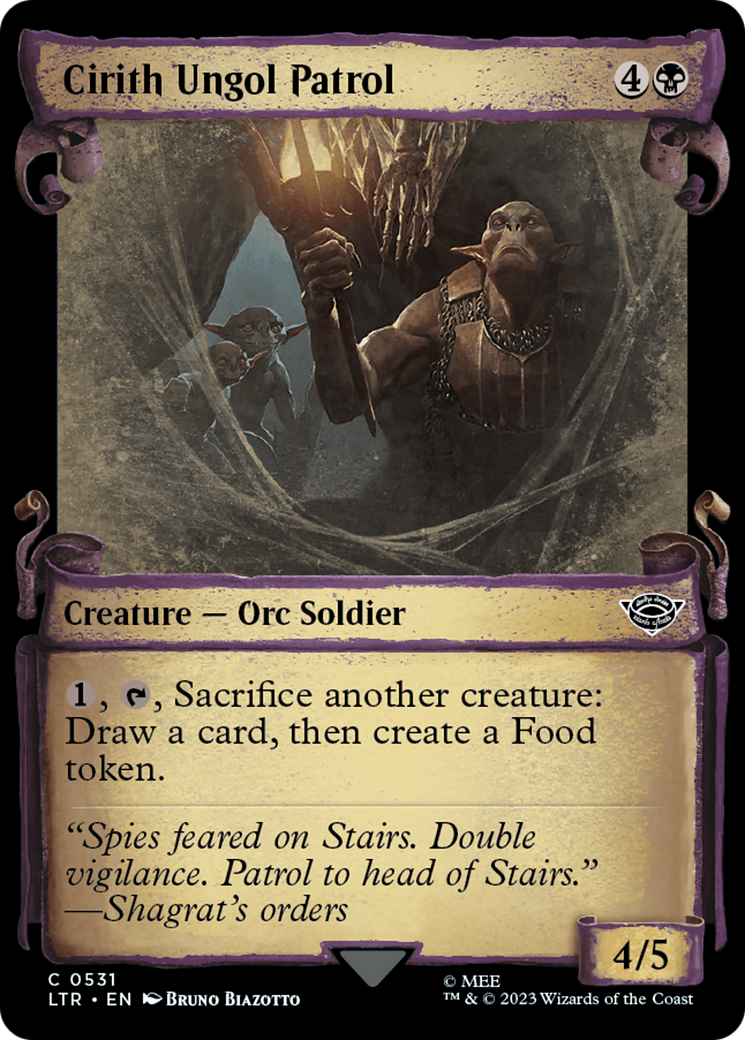 Cirith Ungol Patrol [The Lord of the Rings: Tales of Middle-Earth Showcase Scrolls] MTG Single Magic: The Gathering | Red Claw Gaming