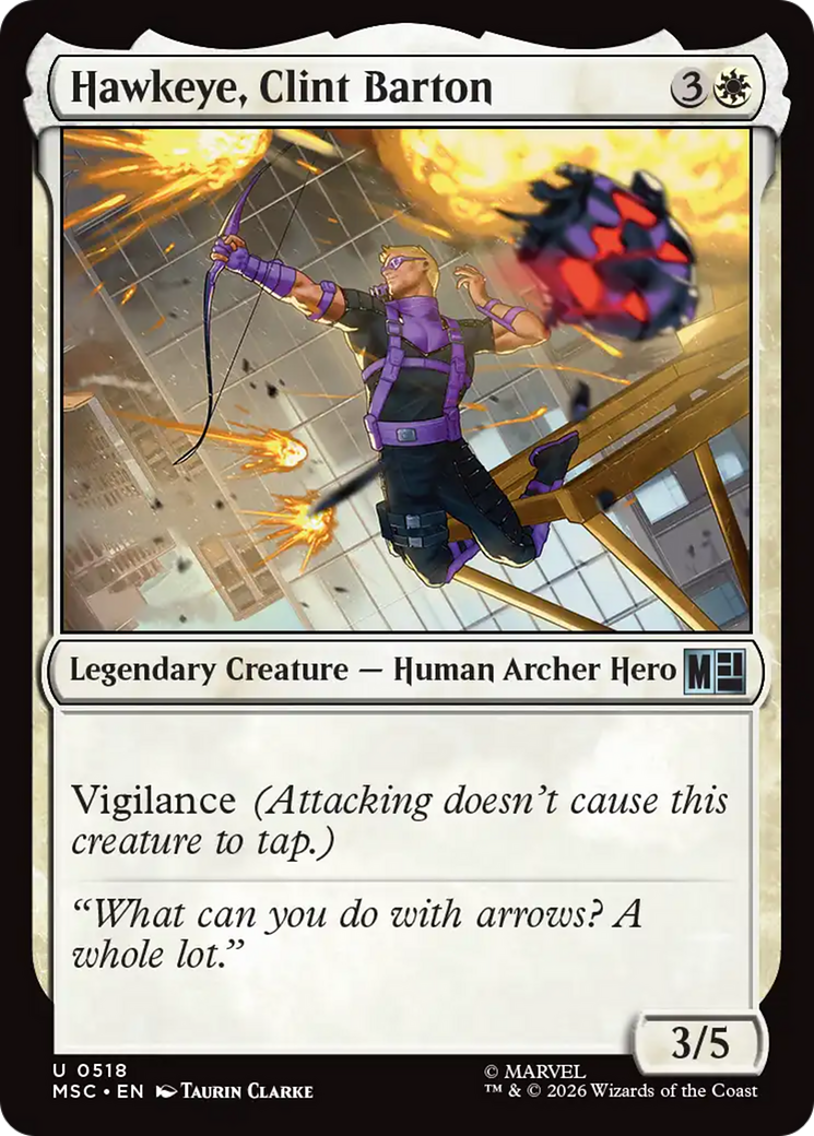 Hawkeye, Clint Barton (0518) [Marvel Super Heroes Commander] MTG Single Magic: The Gathering | Red Claw Gaming