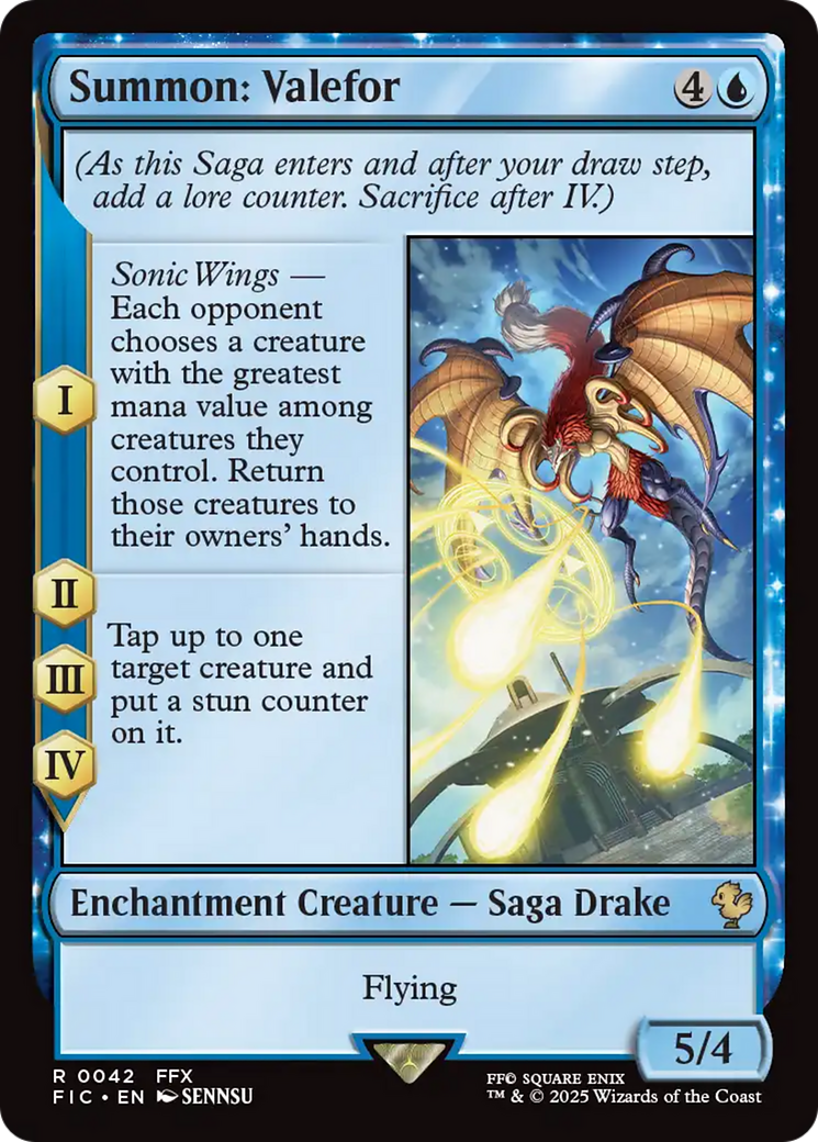 Summon: Valefor [FINAL FANTASY Commander] MTG Single Magic: The Gathering | Red Claw Gaming
