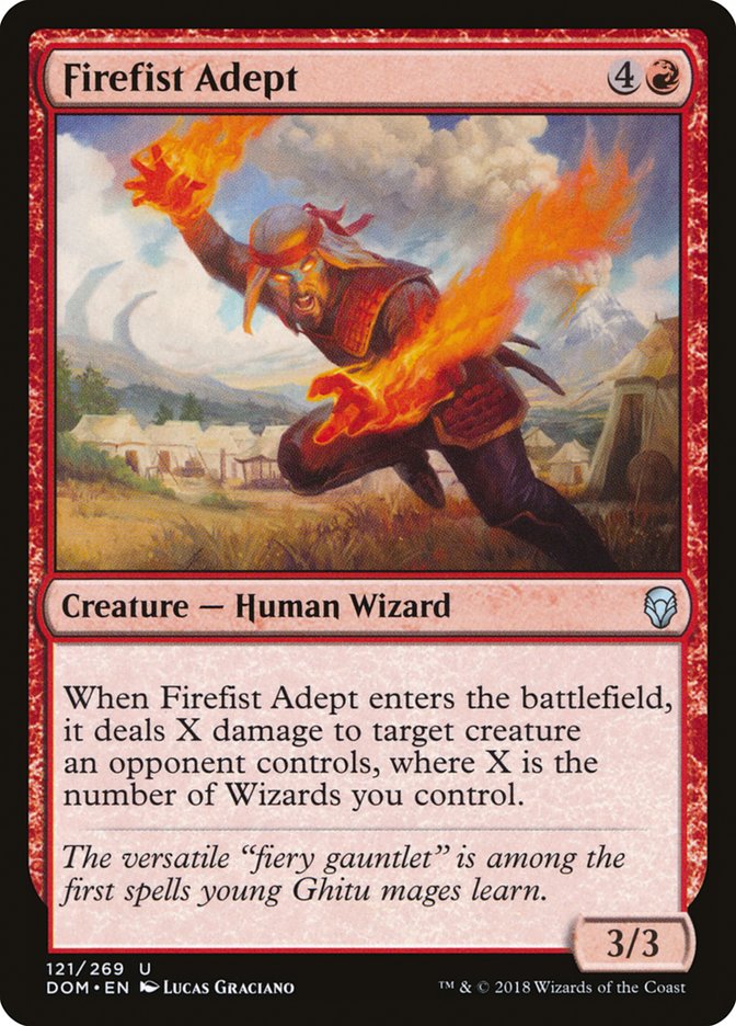 Firefist Adept [Dominaria] MTG Single Magic: The Gathering | Red Claw Gaming