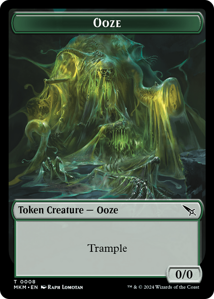 Ooze Token [Murders at Karlov Manor Tokens] MTG Single Magic: The Gathering    | Red Claw Gaming