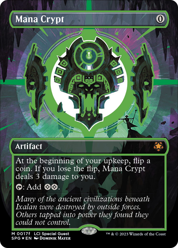 Mana Crypt (0017f) (Borderless) [The Lost Caverns of Ixalan Special Guests] MTG Single Magic: The Gathering | Red Claw Gaming