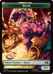 Rhino (013) // Beast (011) Double-Sided Token [Marvel Super Heroes Commander Tokens] | Red Claw Gaming