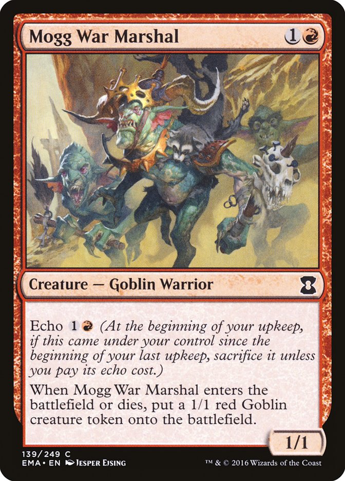 Mogg War Marshal [Eternal Masters] MTG Single Magic: The Gathering | Red Claw Gaming
