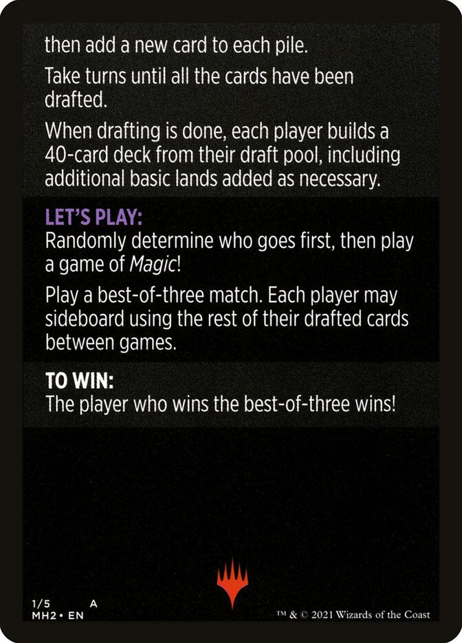 Winchester Draft (Magic Minigame) [Modern Horizons 2 Minigame] MTG Single Magic: The Gathering | Red Claw Gaming
