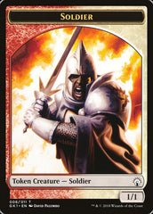 Soldier // Soldier Double-Sided Token [Guilds of Ravnica Guild Kit Tokens] MTG Single Magic: The Gathering | Red Claw Gaming