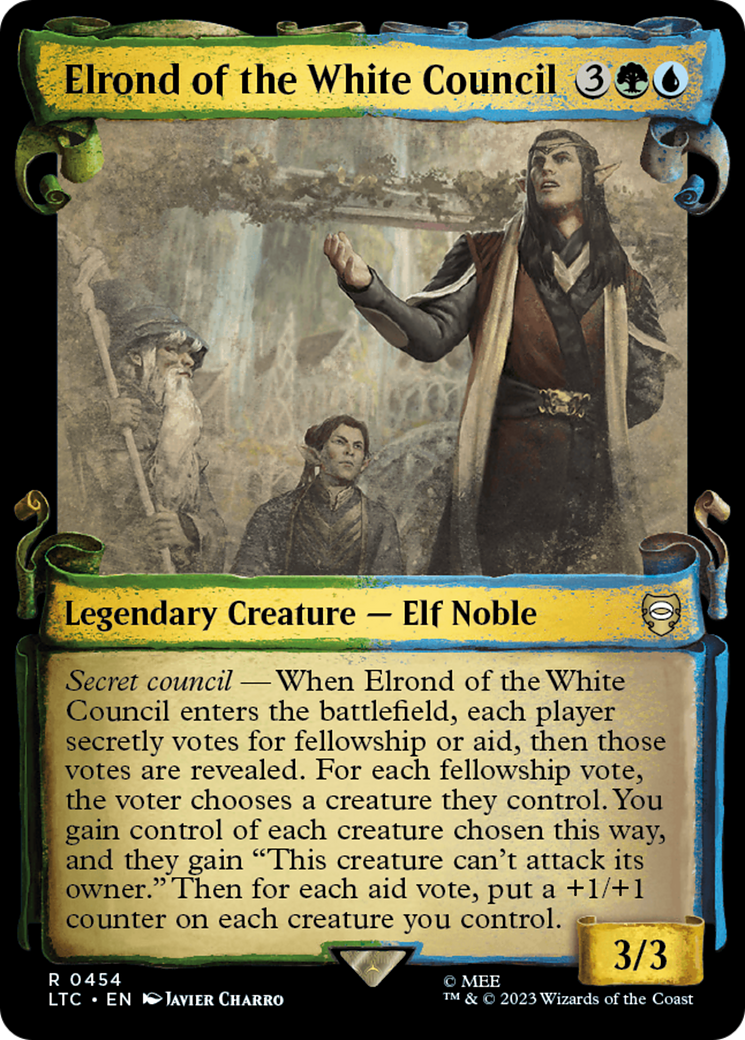 Elrond of the White Council [The Lord of the Rings: Tales of Middle-Earth Commander Showcase Scrolls] MTG Single Magic: The Gathering | Red Claw Gaming