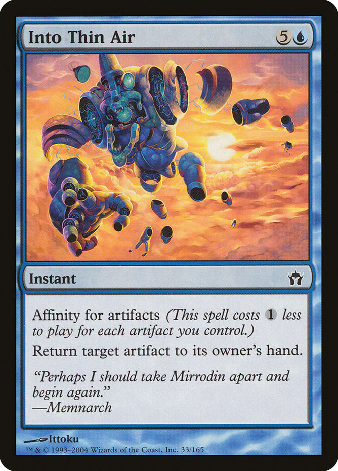 Into Thin Air [Fifth Dawn] MTG Single Magic: The Gathering | Red Claw Gaming