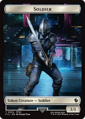 Soldier // Rebel Double-Sided Token [FINAL FANTASY Commander Tokens] MTG Single Magic: The Gathering | Red Claw Gaming