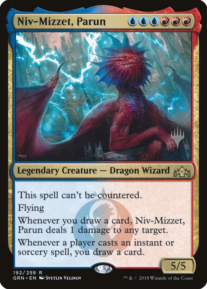 Niv-Mizzet, Parun (Promo Pack) [Guilds of Ravnica Promos] MTG Single Magic: The Gathering | Red Claw Gaming