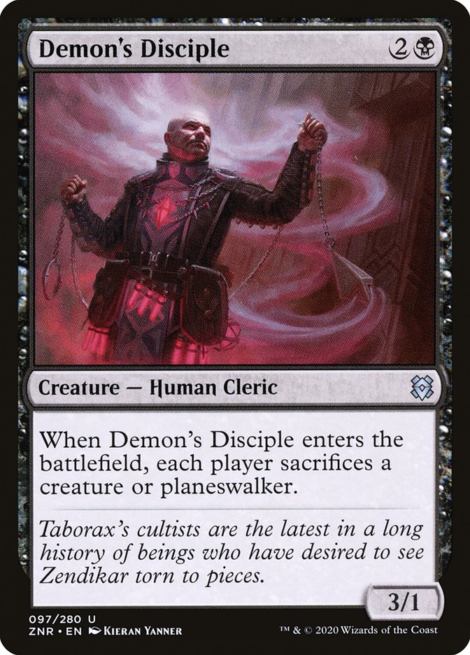 Demon's Disciple [Zendikar Rising] MTG Single Magic: The Gathering | Red Claw Gaming