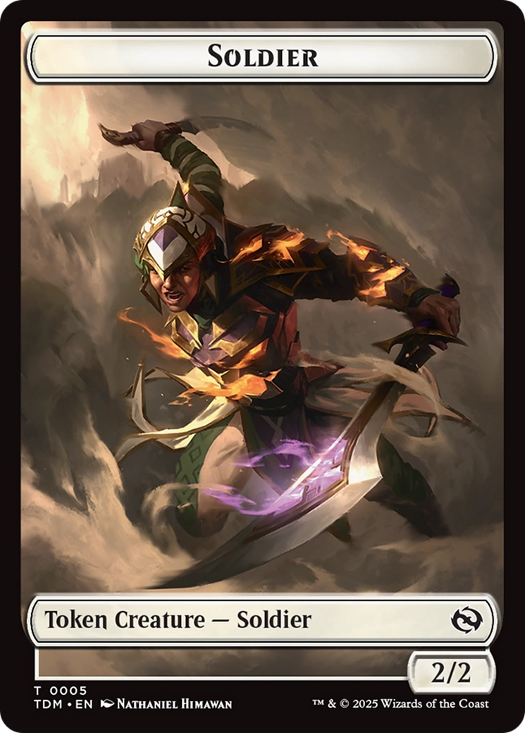 Soldier (0004) // Soldier (0005) Double-Sided Token [Tarkir: Dragonstorm Tokens] MTG Single Magic: The Gathering | Red Claw Gaming