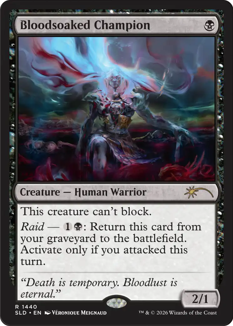 Bloodsoaked Champion [Secret Lair Drop Series] MTG Single Magic: The Gathering | Red Claw Gaming